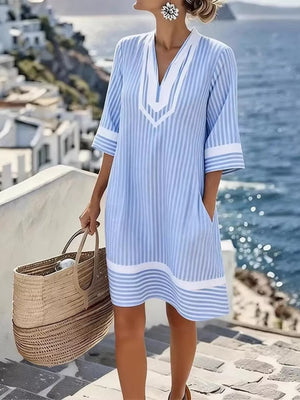 Blue And White Strips